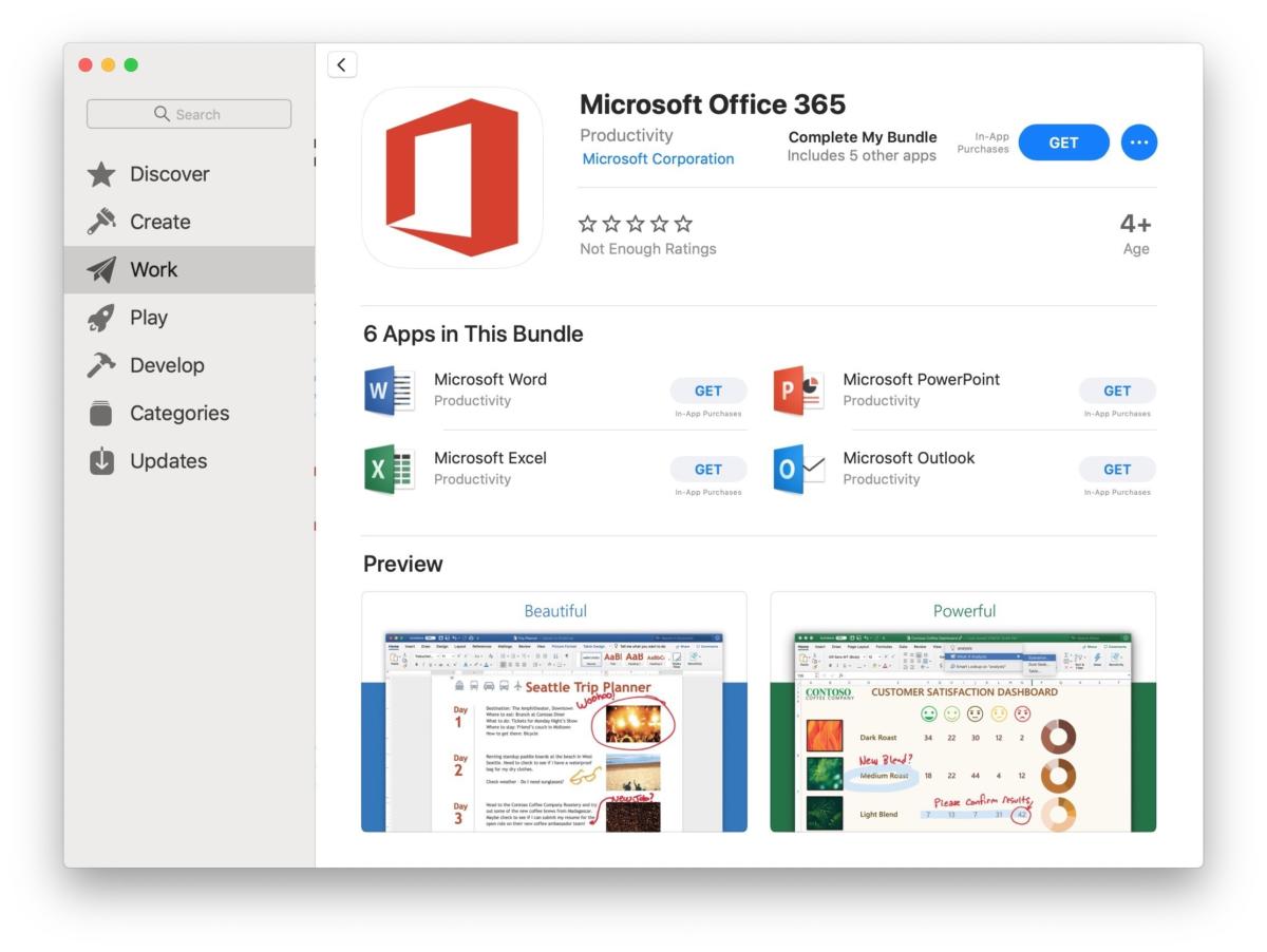 Office for mac from app store free